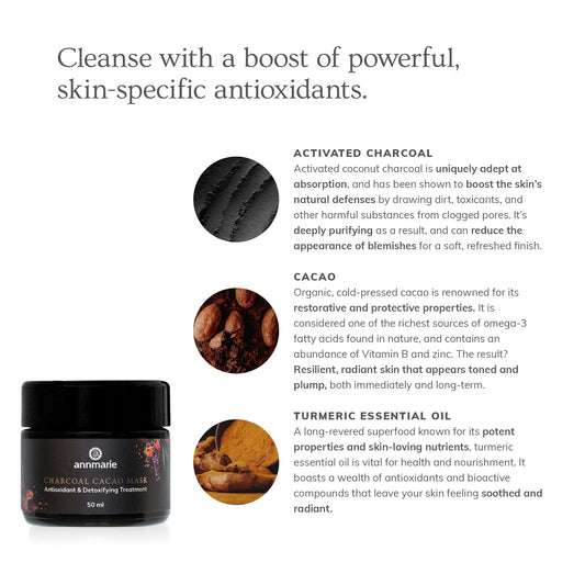 Charcoal Cacao Mask (50ml)- Collective - Homeland Harvest