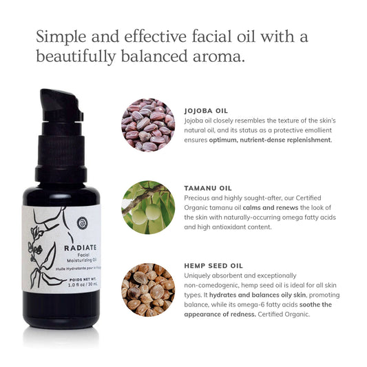Radiate - Facial Moisturizing Oil (30 ml)- Collective - Homeland Harvest