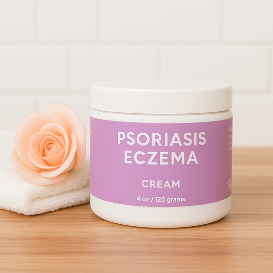 Psoriasis + Eczema Organic Cream - itchy skin - Homeland Harvest