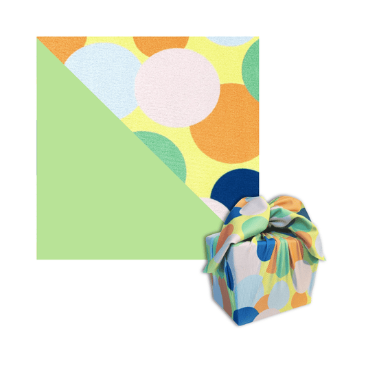 Small Reusable Cloth Furoshiki Gift Wrap | Polka Dots - Homeland Harvest