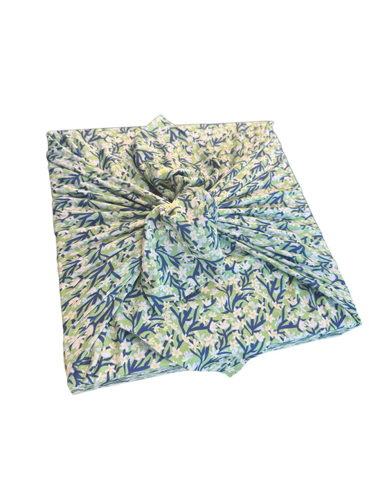 Large Reusable Cloth Furoshiki Gift Wrap | Spring Floral - Homeland Harvest