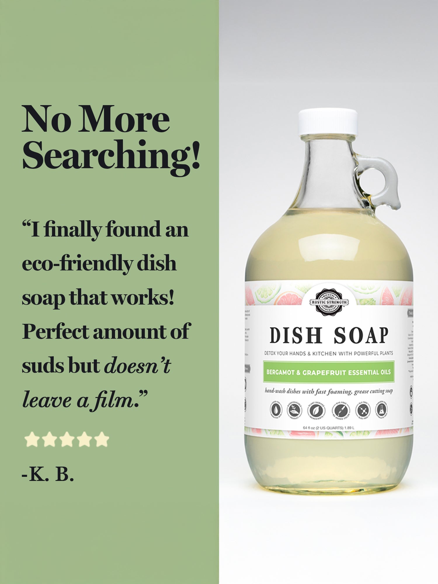 Dish Soap | Lemon & Eucalyptus - Homeland Harvest