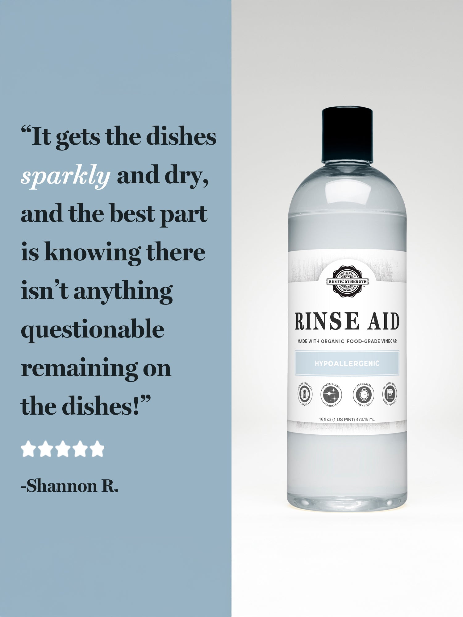 Rinse Aid for Automatic Dishwashers | Light Cherry - Homeland Harvest