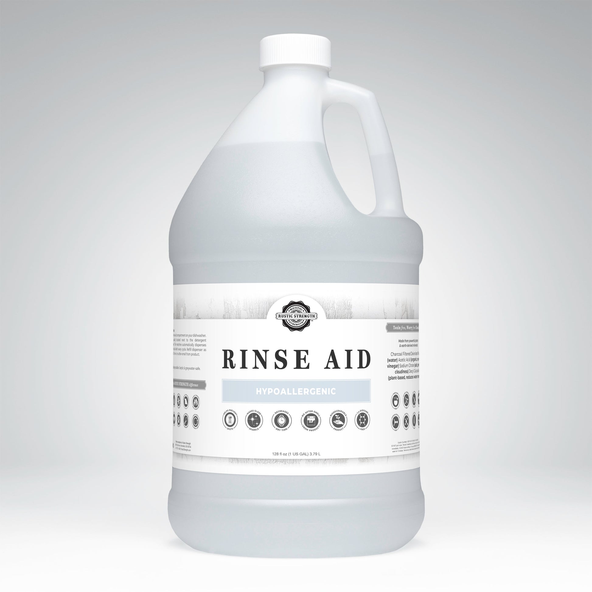 Rinse Aid for Automatic Dishwashers | Unscented - Homeland Harvest