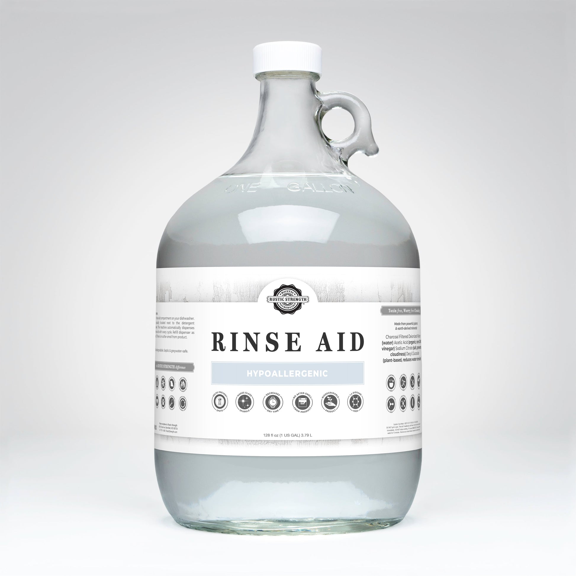 Rinse Aid for Automatic Dishwashers | Unscented - Homeland Harvest