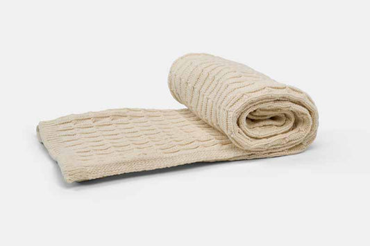 Cotton Knitted Baby Blanket - Homeland Harvest