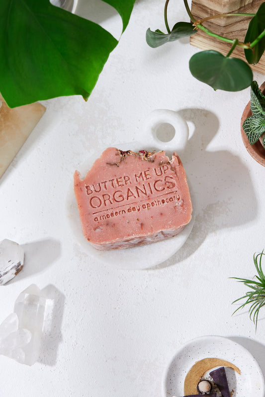Rose Garden Organic Soap / Vegan Soap / Palm Free - Homeland Harvest