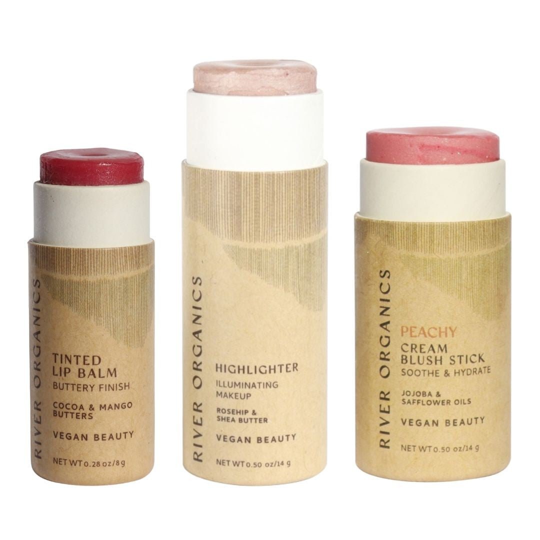 Lip + Highlighter + Blush Set