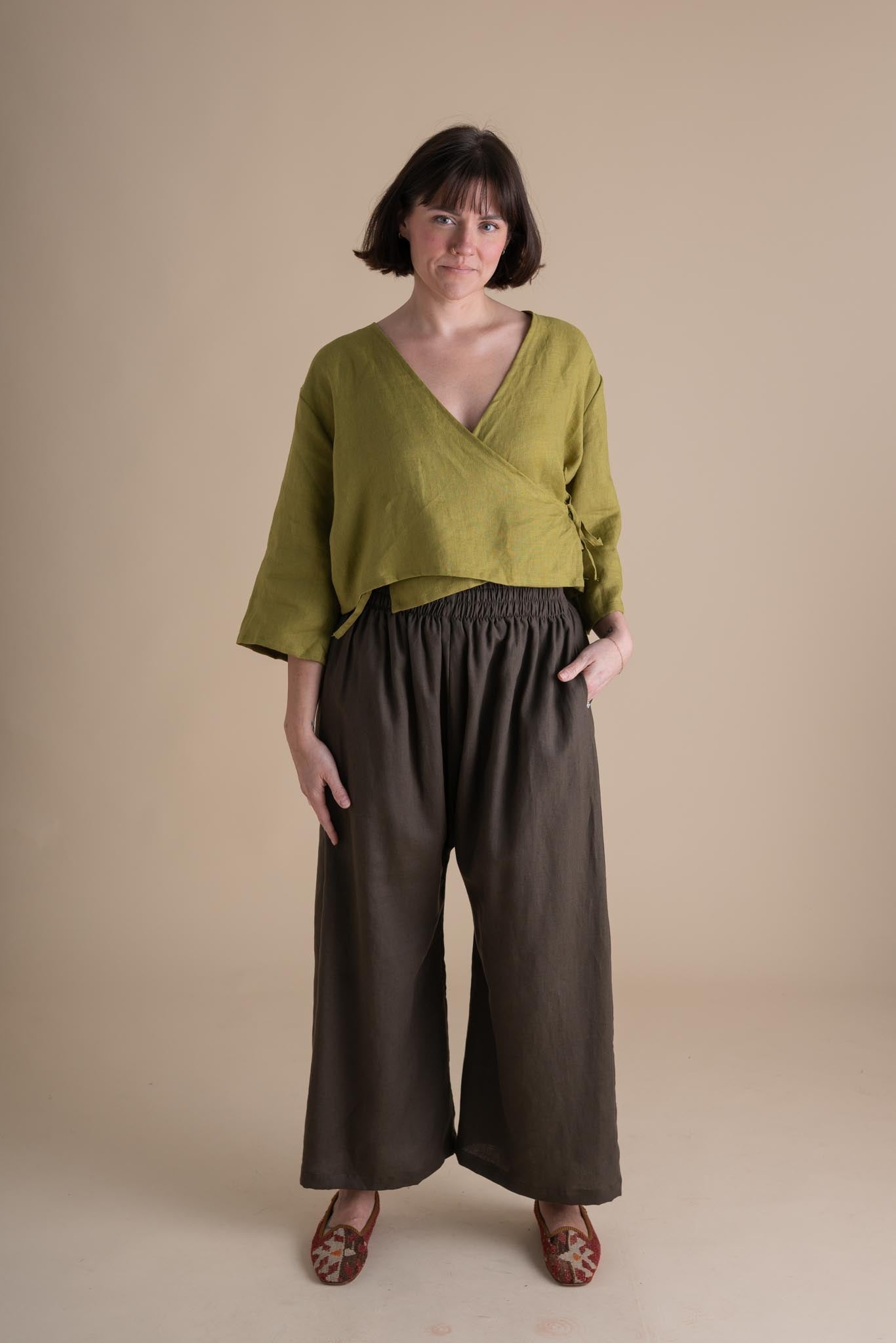 Weekend Pants (Updated) in Lichen