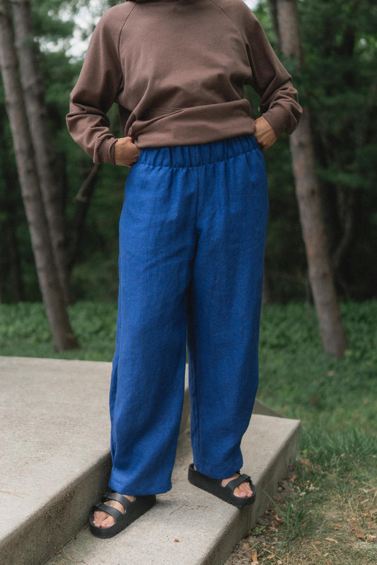Crescent Moon Pants (Updated) in Kingfisher Blue