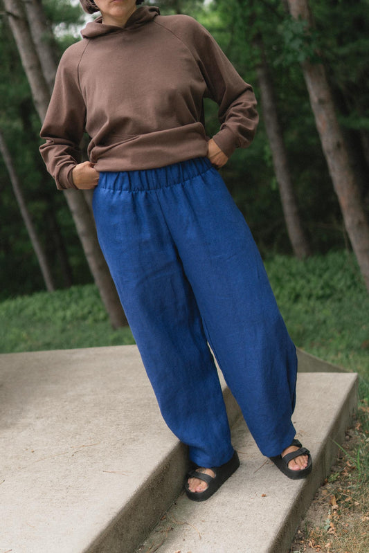 Crescent Moon Pants (Updated) in Kingfisher Blue