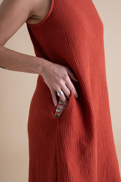 Tank Dress in Mulberry