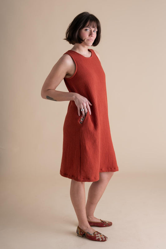 Tank Dress in Mulberry