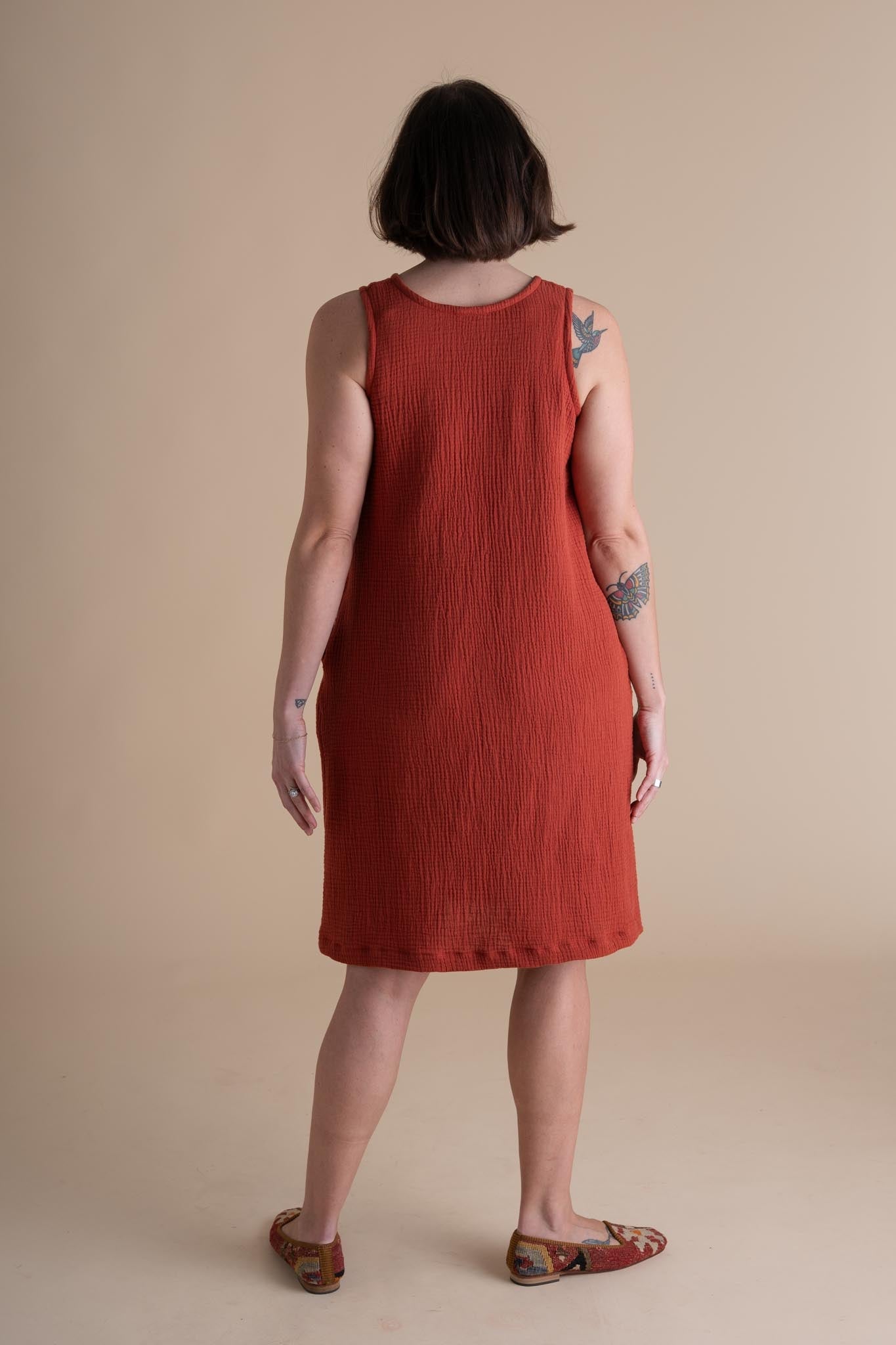 Tank Dress in Mulberry