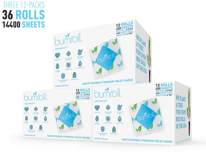 Bumroll, Proudly Made in USA, Premium Toilet Paper & Paper Towels, Plants Trees In The USA - Homeland Harvest