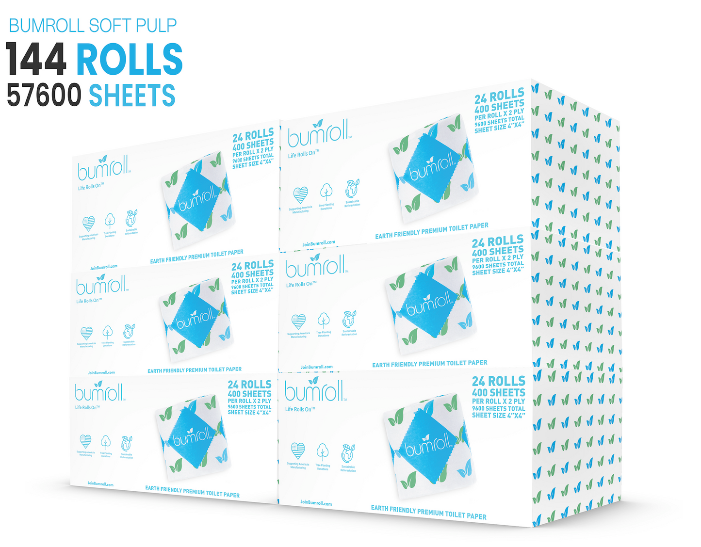 Bumroll, Proudly Made in USA, Premium Toilet Paper & Paper Towels, Plants Trees In The USA