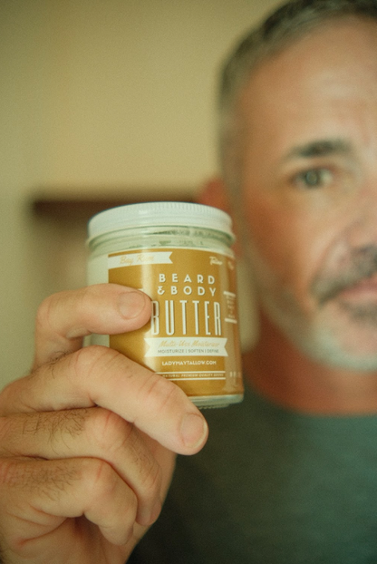 Bay Rum Beard & Body Butter for Men | Natural Tallow Moisturizer