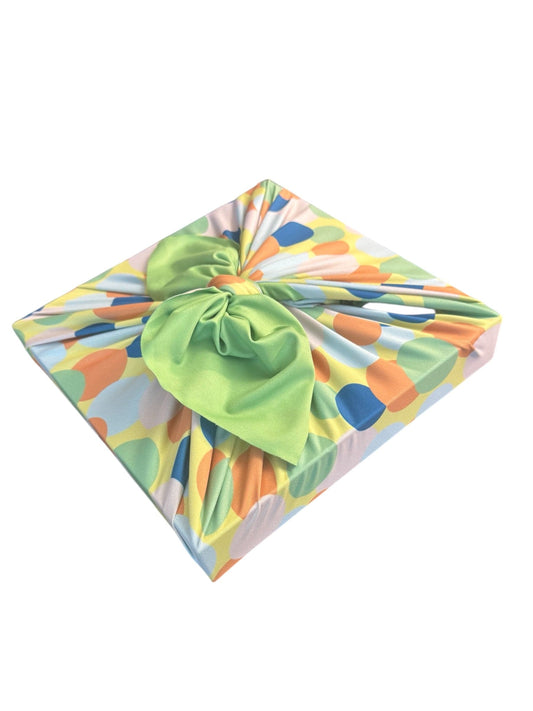 Large Reusable Cloth Furoshiki Gift Wrap | Polka Dots - Homeland Harvest
