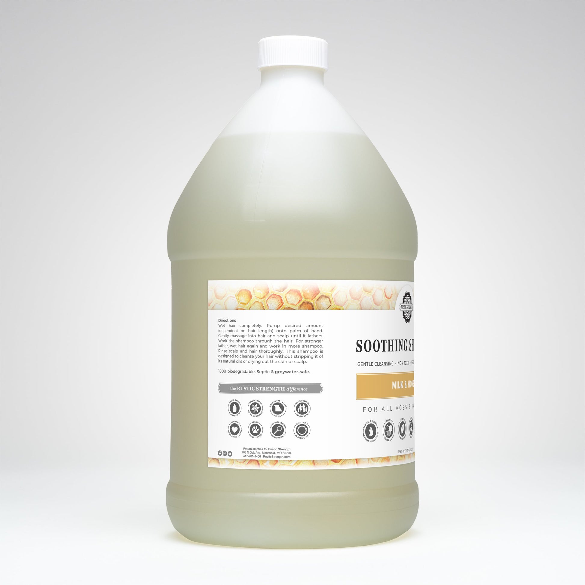 Soothing Shampoo | Milk & Honey - Homeland Harvest