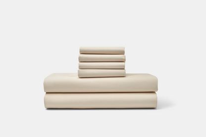 Cotton Percale Bed Sheet Set - Homeland Harvest