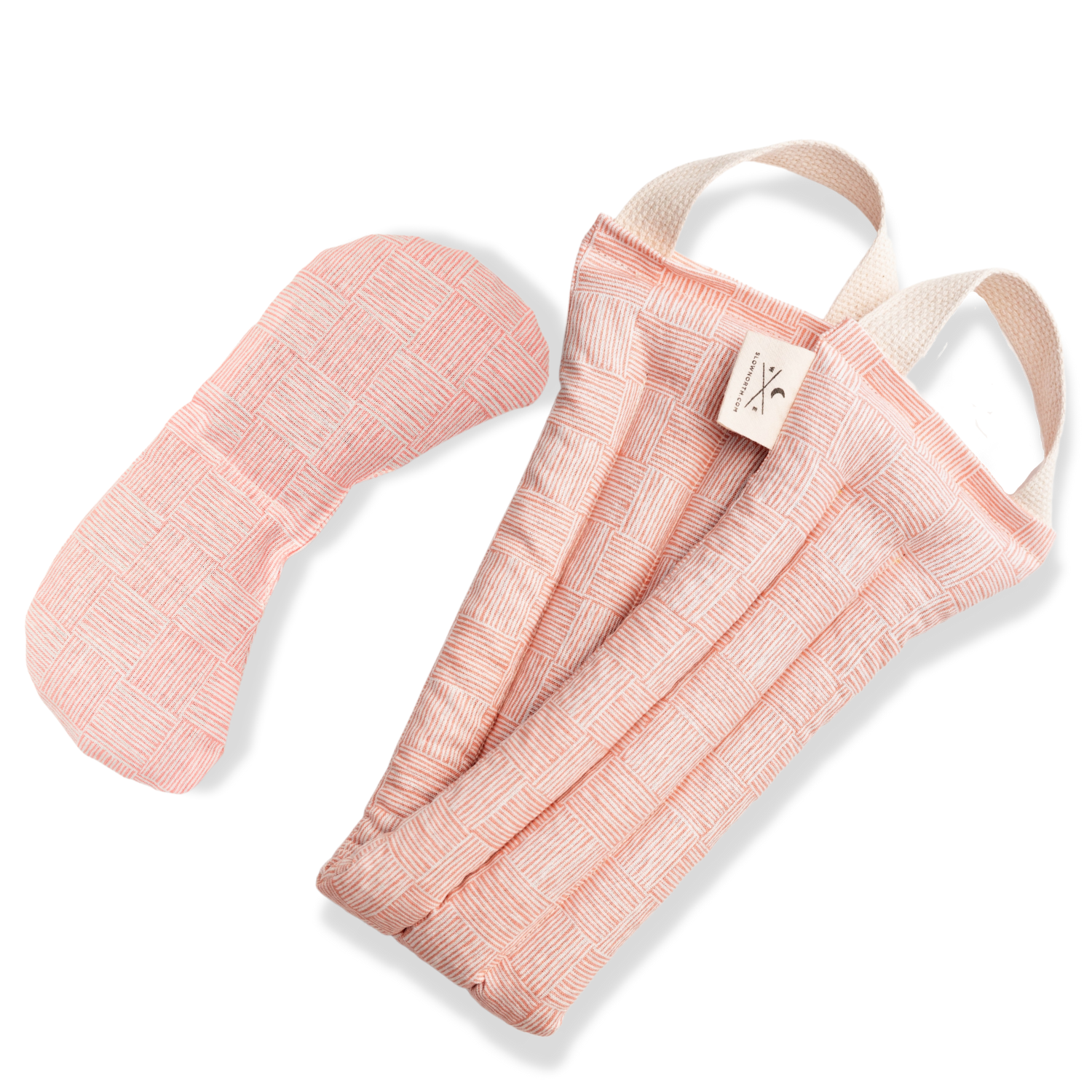 Eye Mask + Neck Wrap Bundle - Pink Pampas - Homeland Harvest