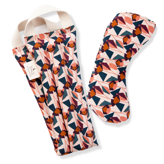 Eye Mask + Neck Wrap Bundle - Blush Florence - Homeland Harvest