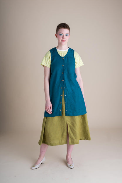 Snap Smock in Peacock