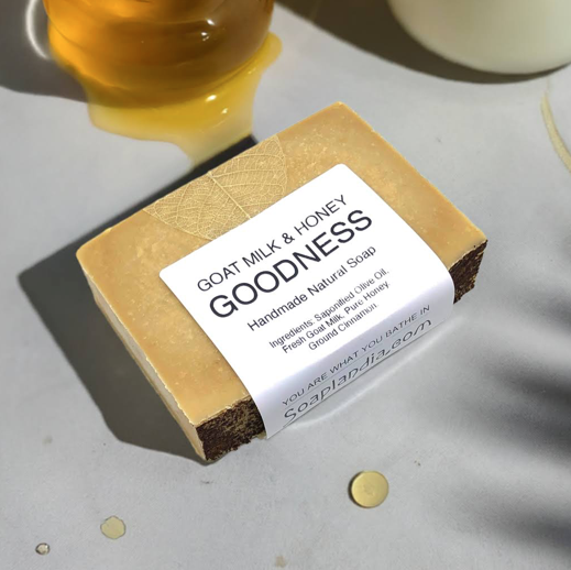 Goat Milk & Honey Goodness Soap, Unscented - Homeland Harvest