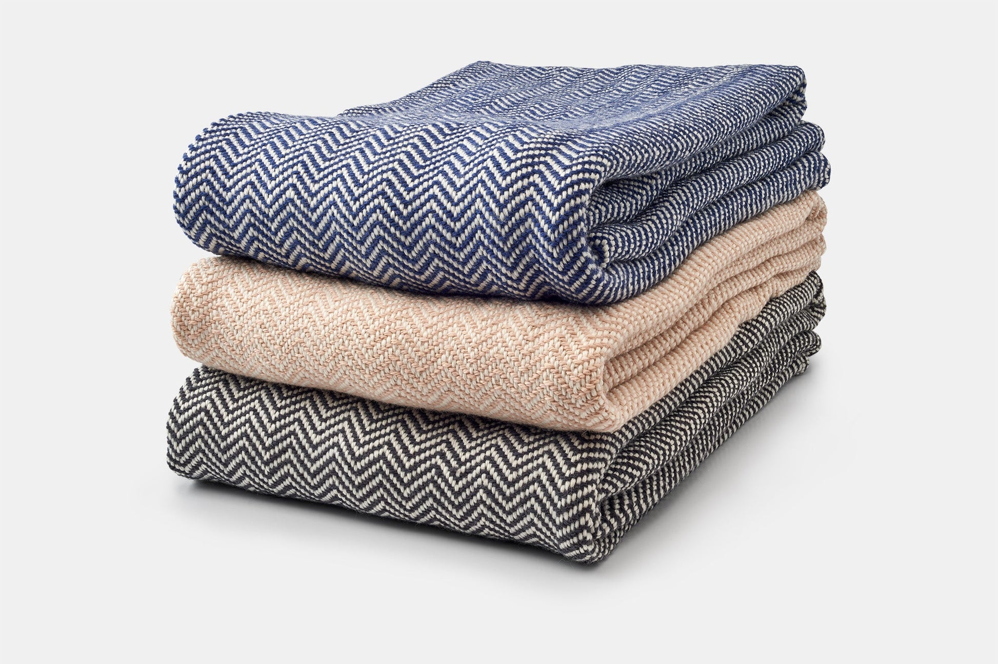 Chevron Pattern Soft Wool Throw Size Blanket - Homeland Harvest