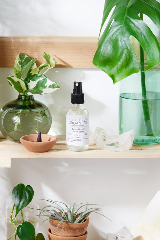 Organic Pillow Mist / Aromatherapy  / Relaxing Essential Oils / Gentle Sleep / Butter Me Up Organics - Homeland Harvest