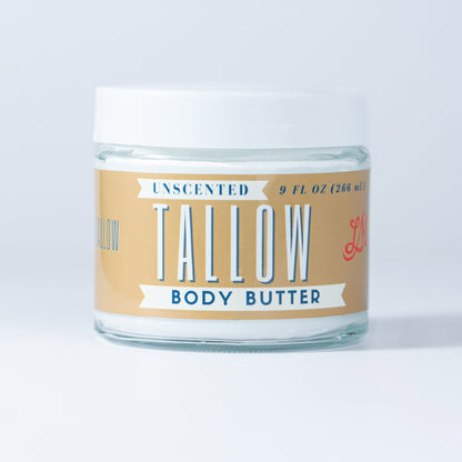 Unscented Tallow Body Butter | Natural Beef Tallow Body Butter