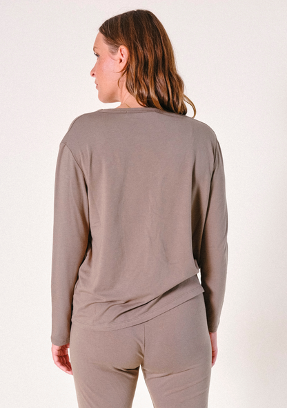 Toni PJ Shirt - Olive - Homeland Harvest