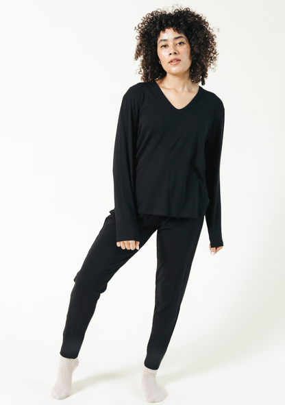 Toni PJ Pant - Black - Homeland Harvest