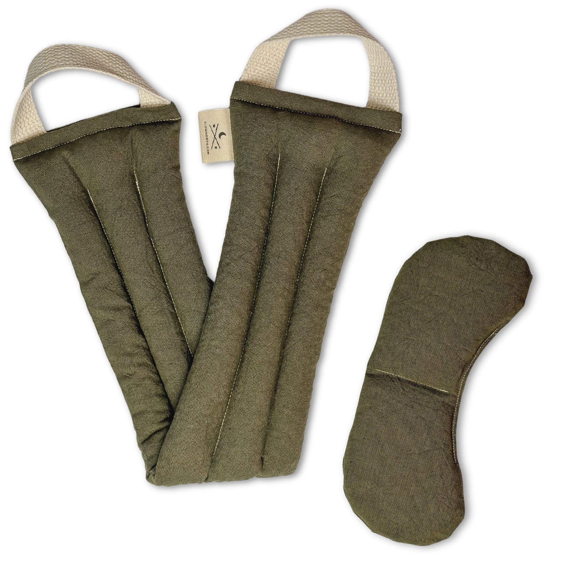 Eye Mask + Neck Wrap Bundle - Olive - Homeland Harvest