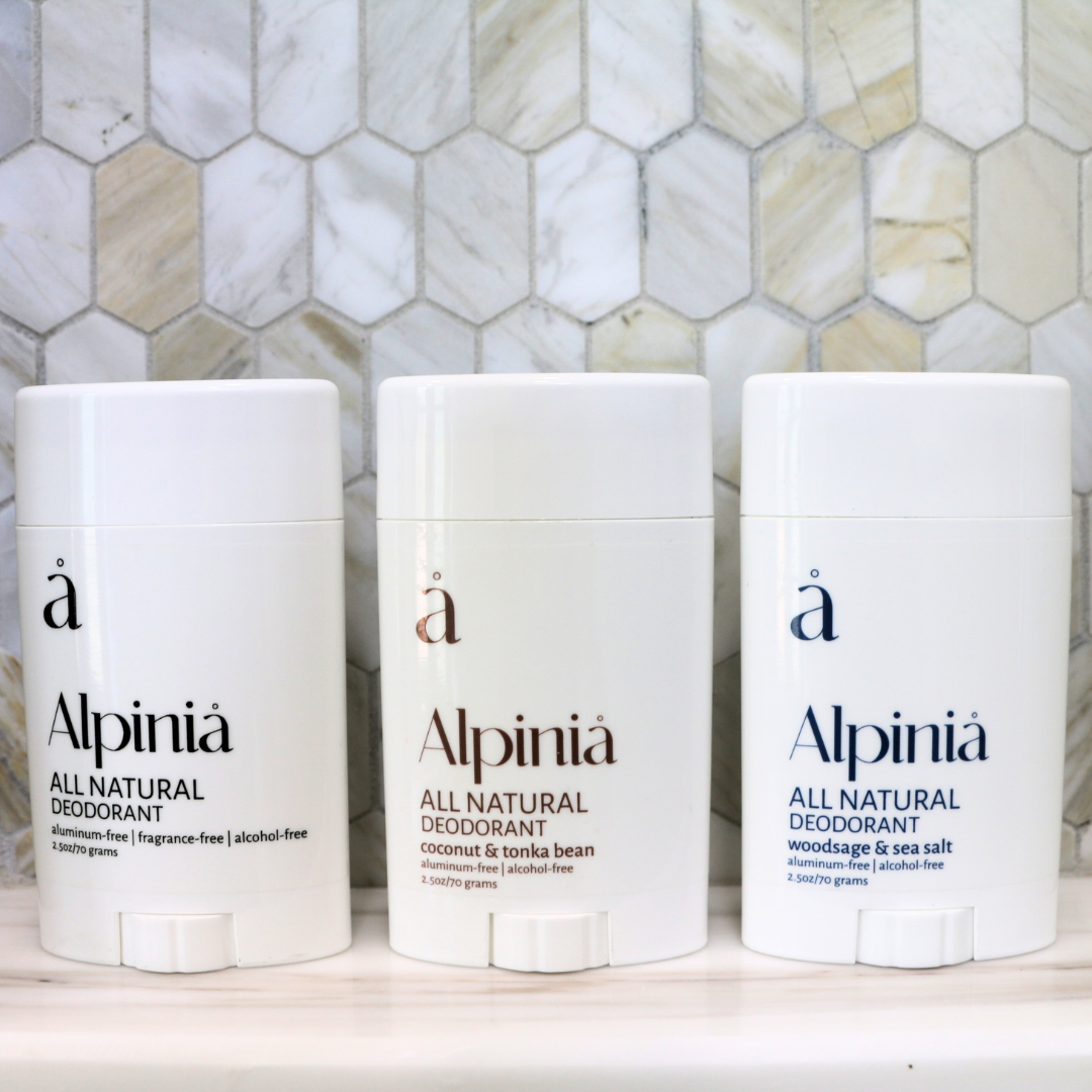 All Natural Deodorant Trio – Christmas Gift Box (Fragrance-Free + Woodsage Sea Salt + Coconut Tonka Bean)