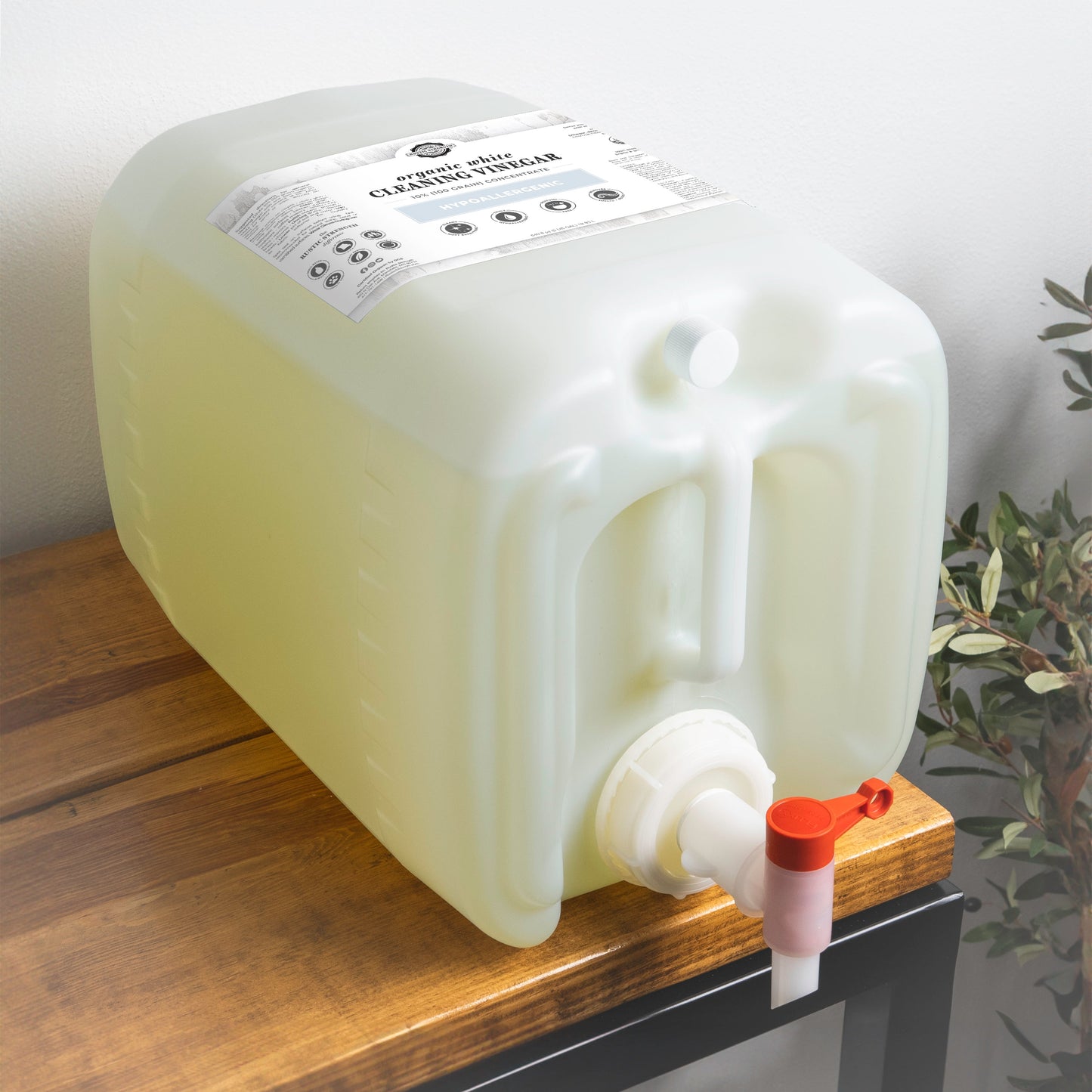 Organic White Cleaning Vinegar Concentrate | 10% (100 grain) - Homeland Harvest