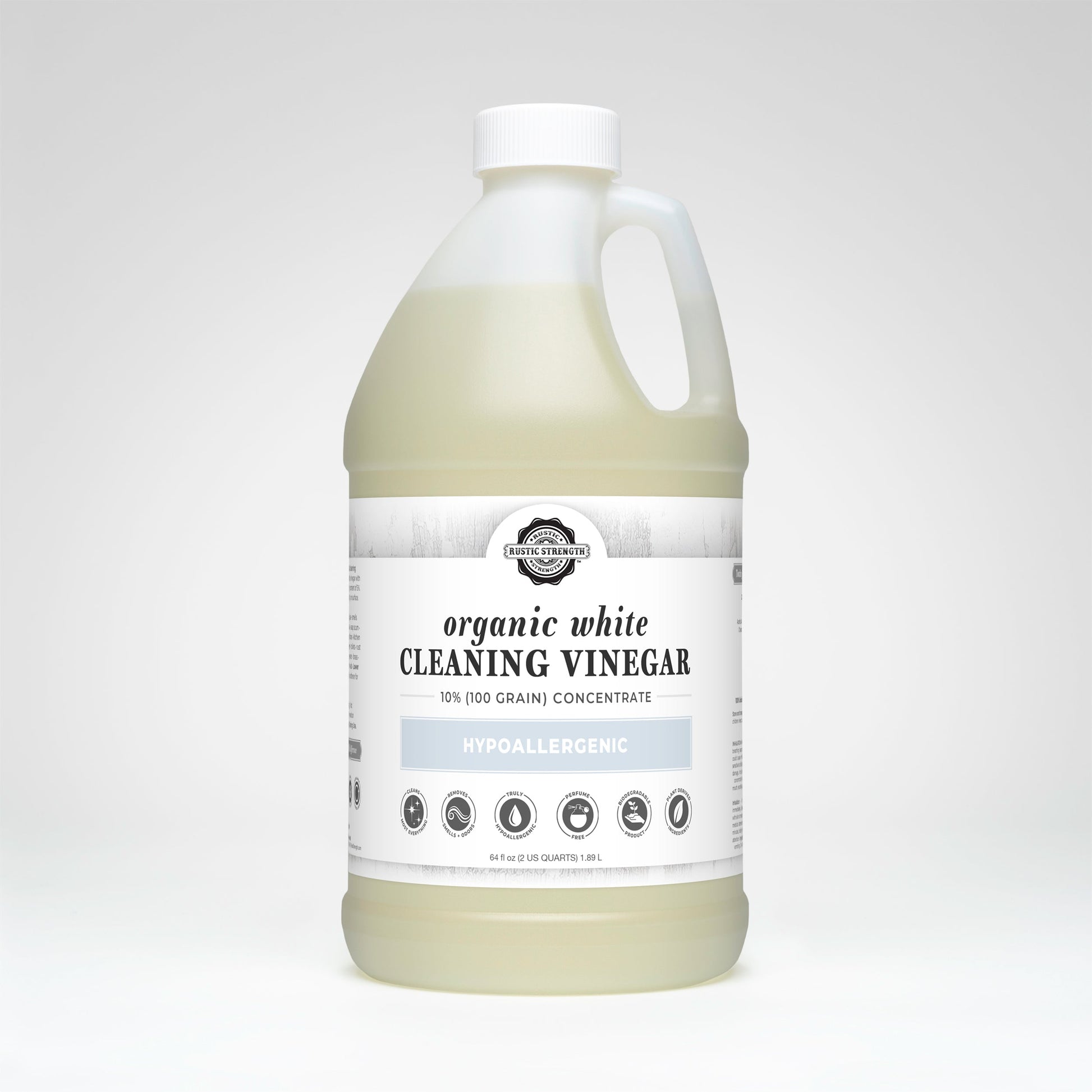 Organic White Cleaning Vinegar Concentrate | 10% (100 grain) - Homeland Harvest