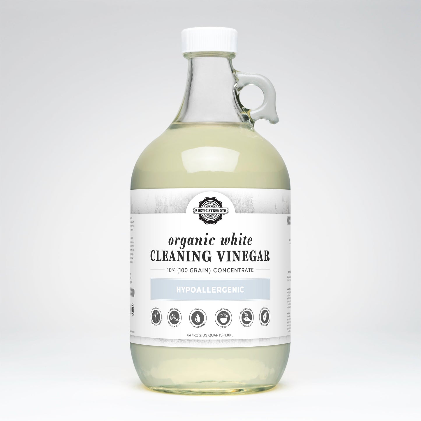 Organic White Cleaning Vinegar Concentrate | 10% (100 grain) - Homeland Harvest