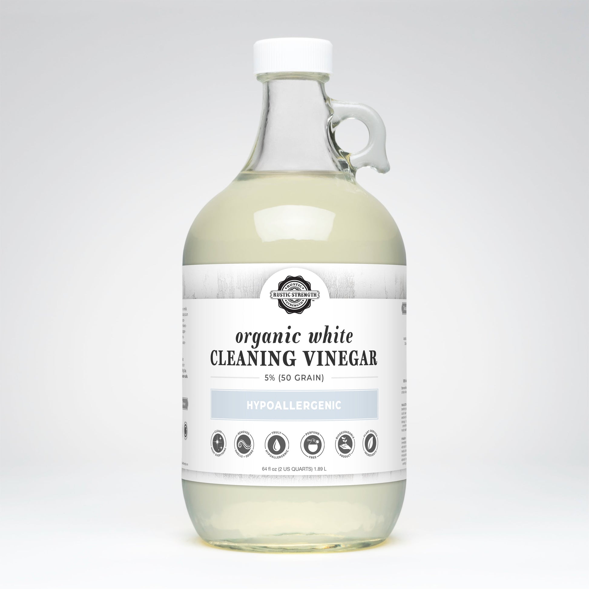 Organic White Cleaning Vinegar | 5% (50 grain) - Homeland Harvest