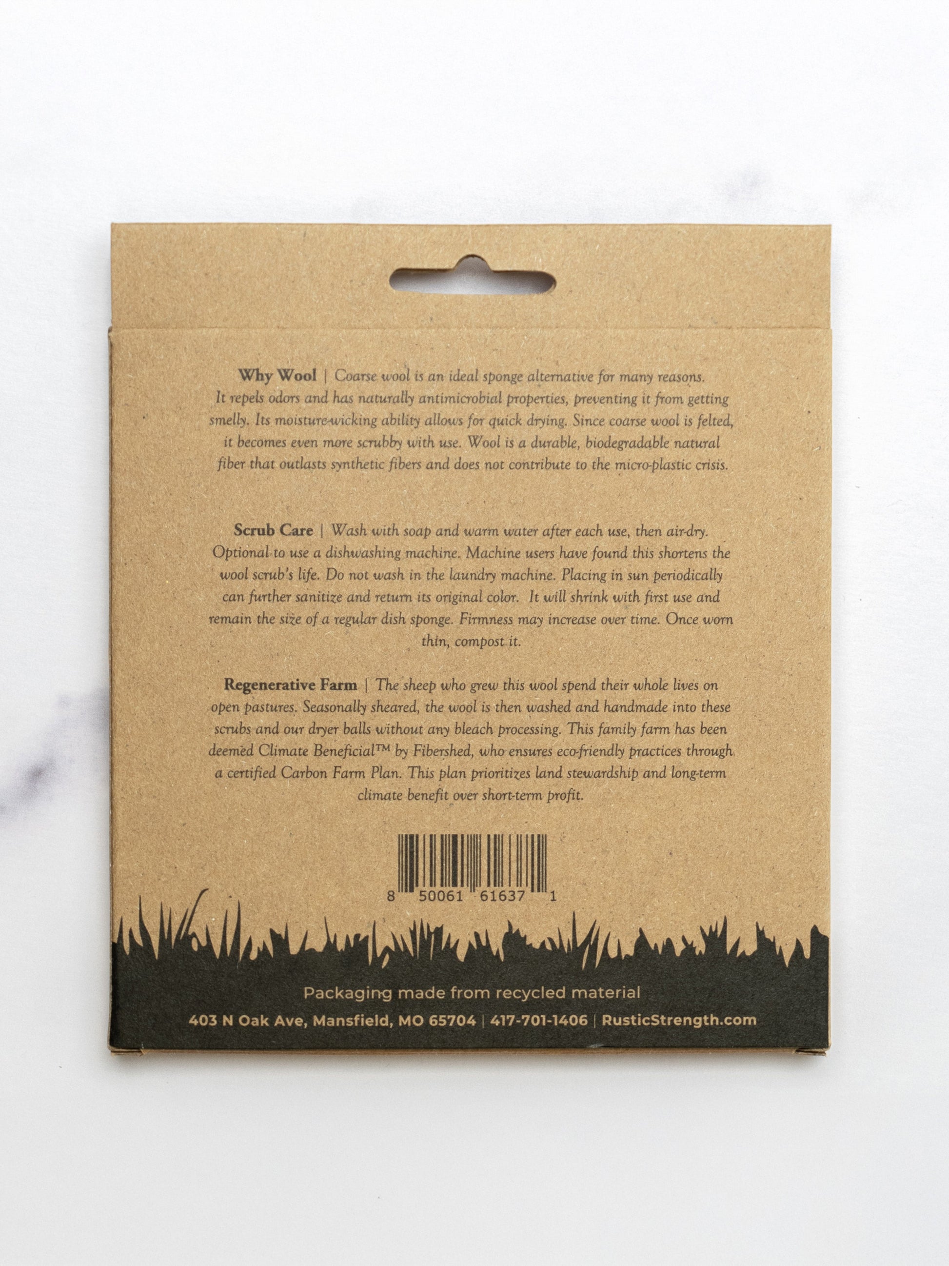 Sustainable Wool Scrub - Homeland Harvest