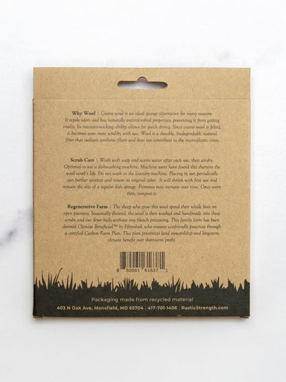 Sustainable Wool Scrub - Homeland Harvest