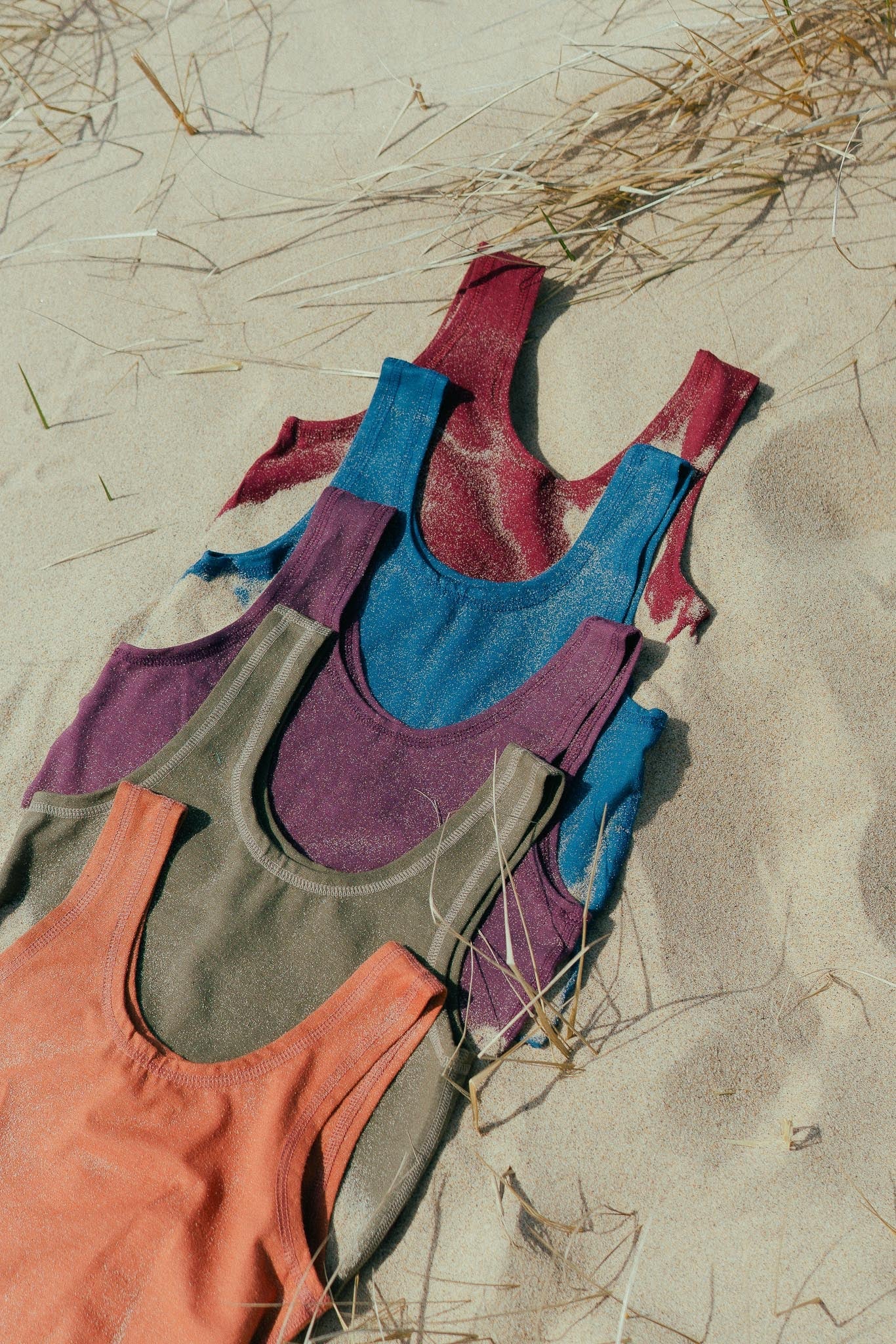 Crop Tank in Cranberry