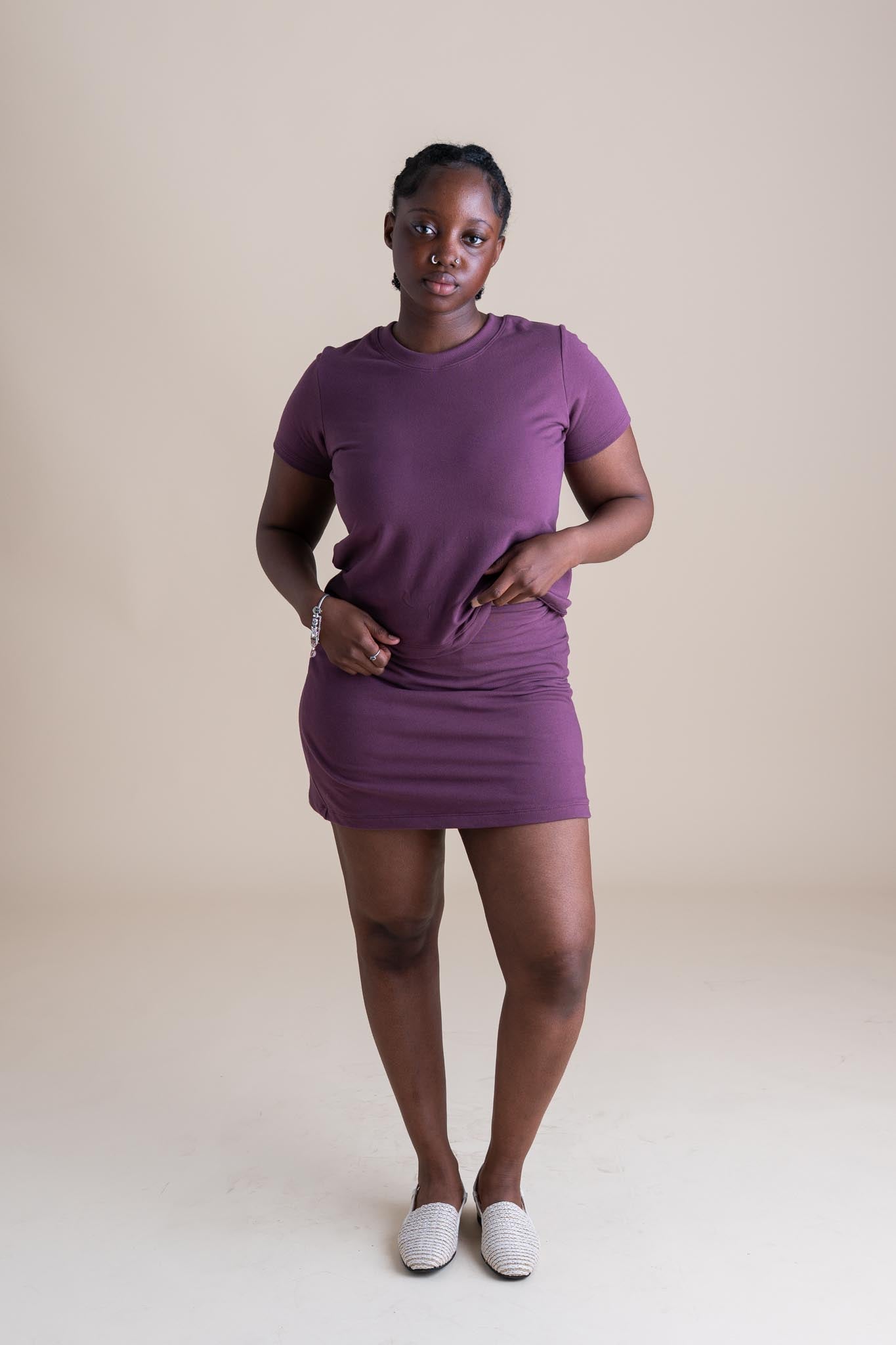 Liza Tee in Plum
