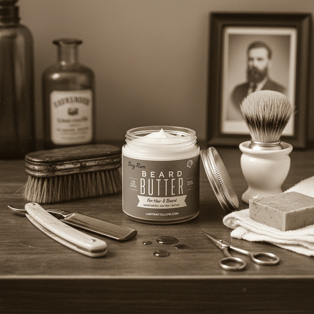 Bay Rum Beard & Body Butter for Men | Natural Tallow Moisturizer