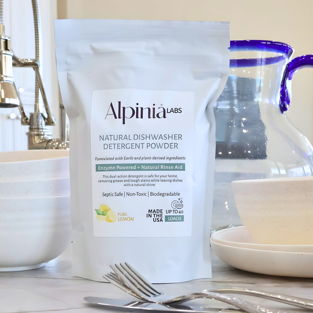 Powerful Natural Dishwasher Detergent with Bioenzymes