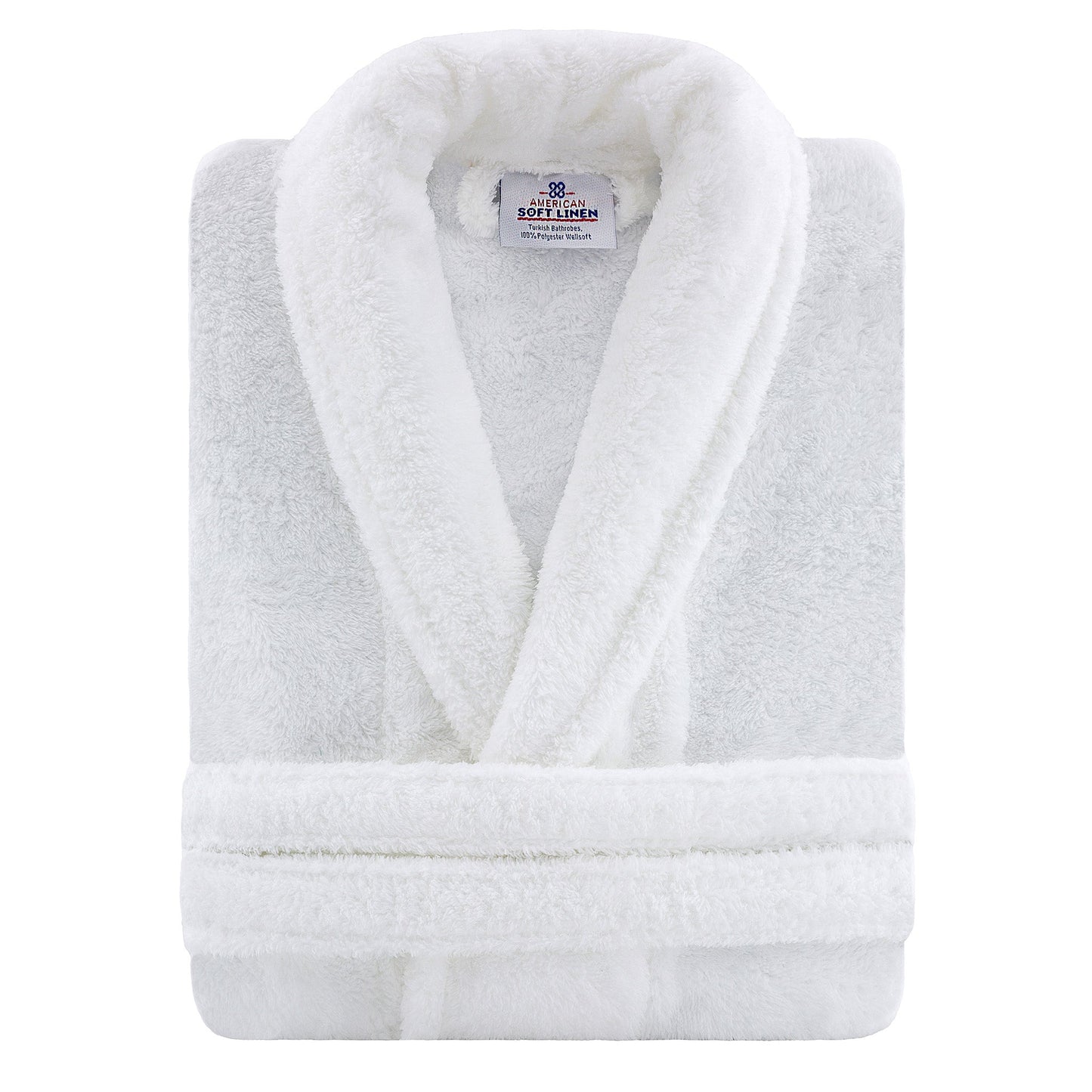 American Soft Linen Unisex Fleece Bathrobe, Super Soft, Absorbent and Fluffy - Wholesale