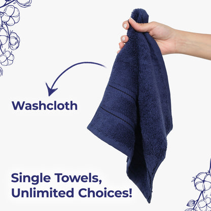 American Soft Linen Single Piece 100% Cotton Turkish Towels with 20 Different Colors, Create Your Set