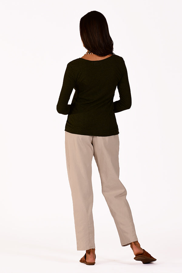 barrel leg darted pant - Homeland Harvest