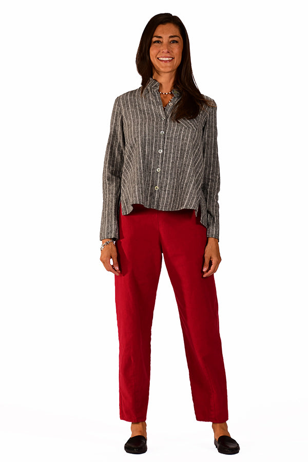 barrel leg darted pant - Homeland Harvest