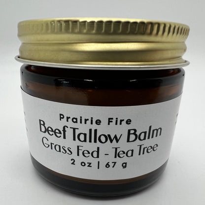Grass Fed Beef Tallow Balm - 2 oz - Grown and Made in USA - Organic Grass Fed and Finished Tallow - Moisturizing Skin Care